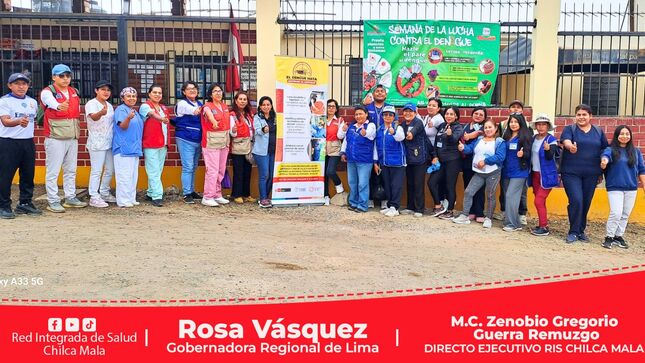 RIS Chilca Mala interviene viviendas para evitar la reproducción del zancudo que transmite el dengue
