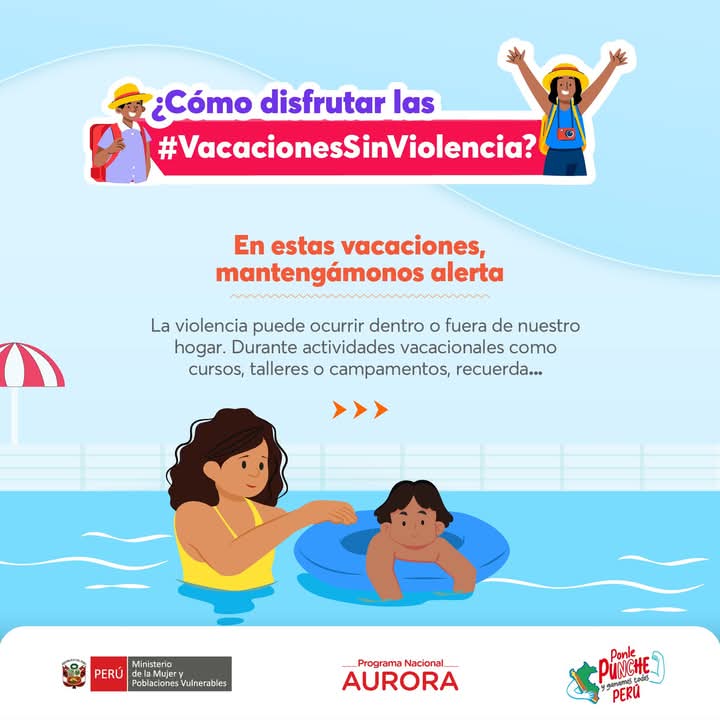 Imagen sobre #VacacionesSinViolencia