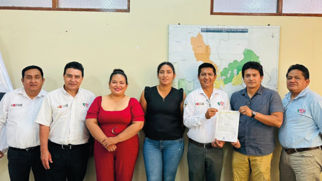 Autoridades PEAH y Municipalidad de Pachiza - Juanjui - San Martin 