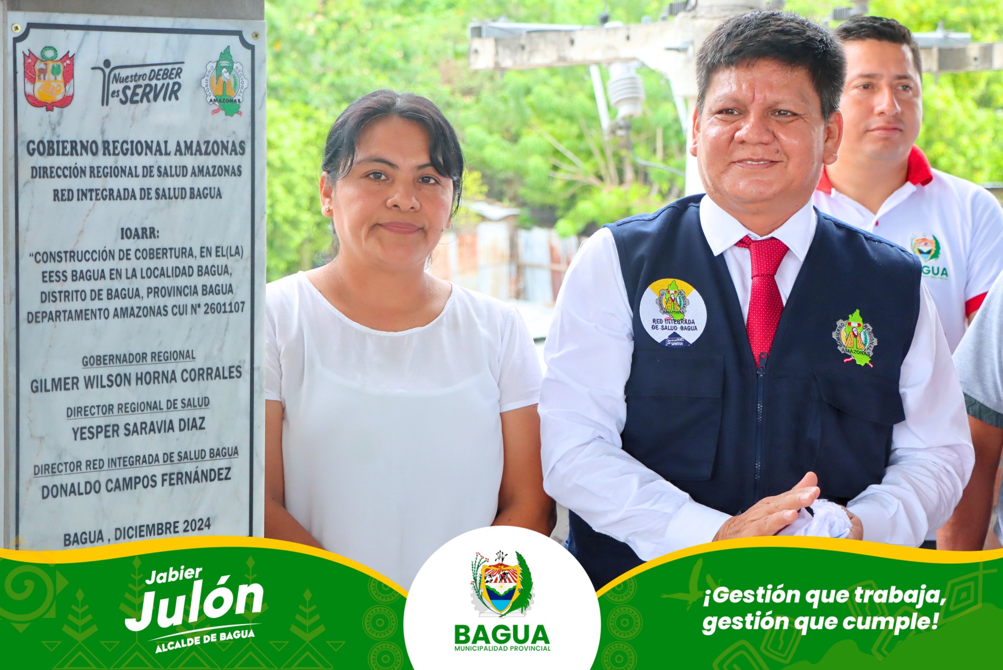 inauguraciรณn del techo metรกlico en la red de salud