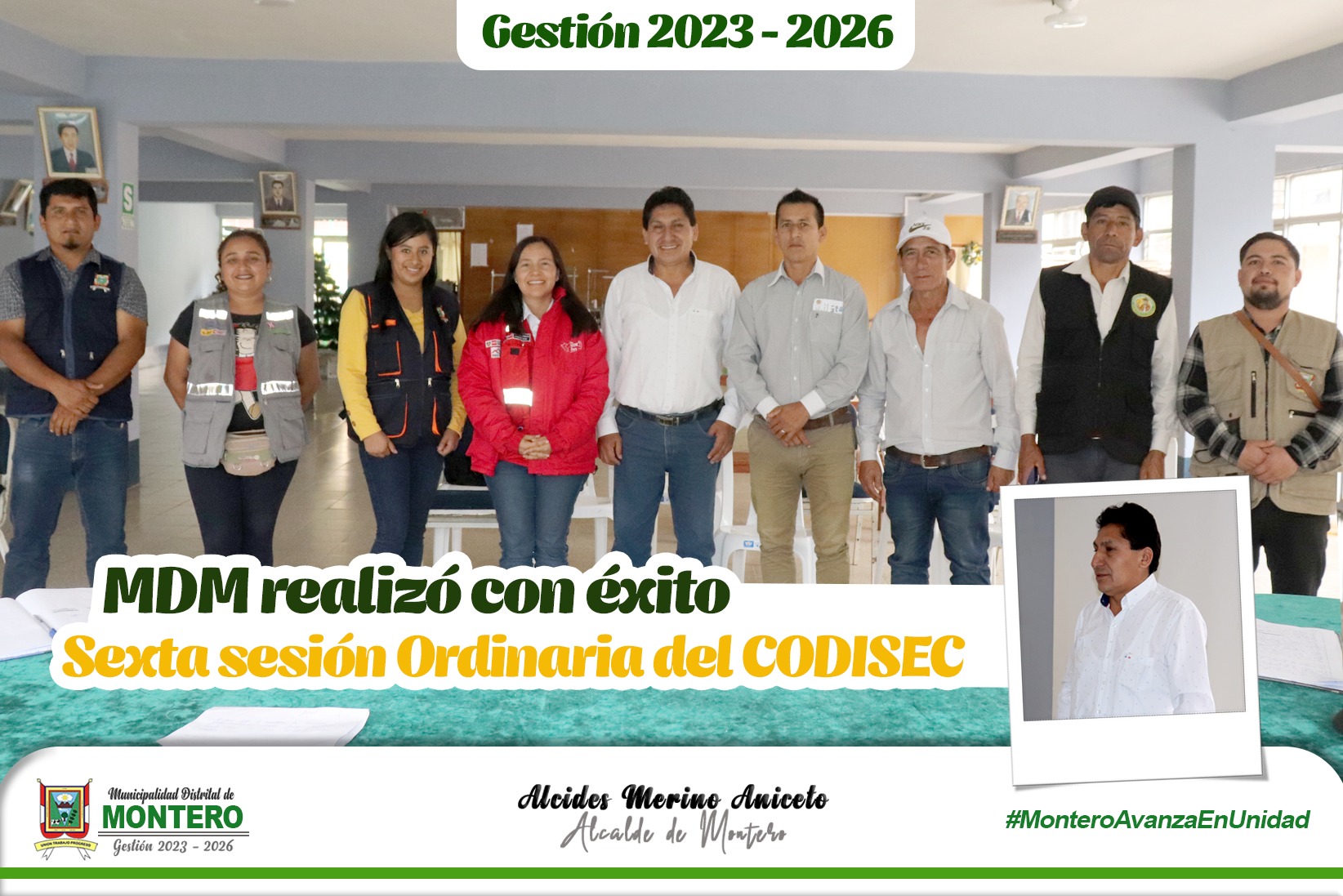 Alcalde de Montero Preside VI Sesión Ordinaria de 𝐂𝐎𝐃𝐈𝐒𝐄𝐂