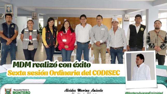 Alcalde de Montero Preside VI Sesión Ordinaria de 𝐂𝐎𝐃𝐈𝐒𝐄𝐂