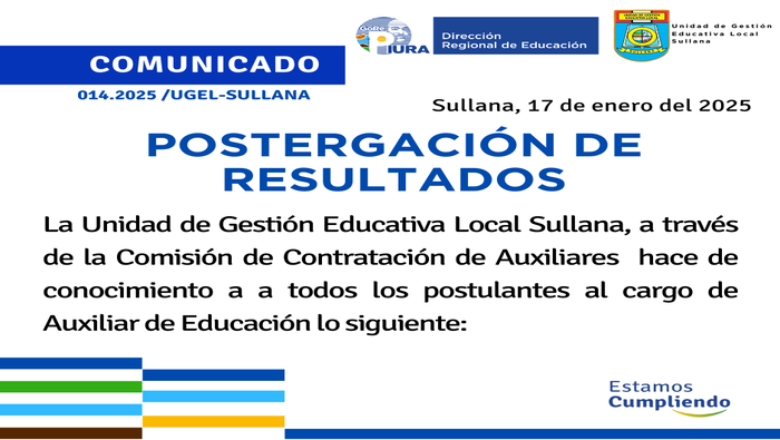 Comunicado N°14-2025