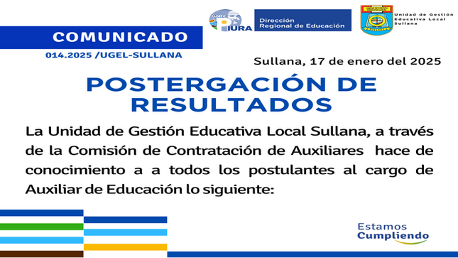 Comunicado N°14-2025