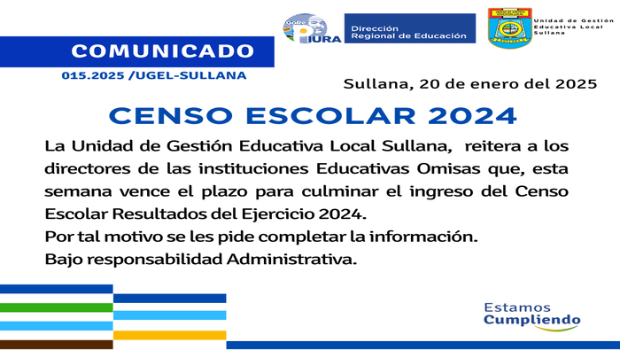 Comunicado N°15-2025