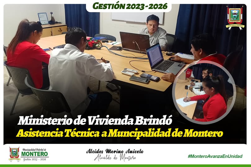 MDM Recibe Asistencia Técnica por parte del Ministerio Vivienda, Construcción y Saneamiento