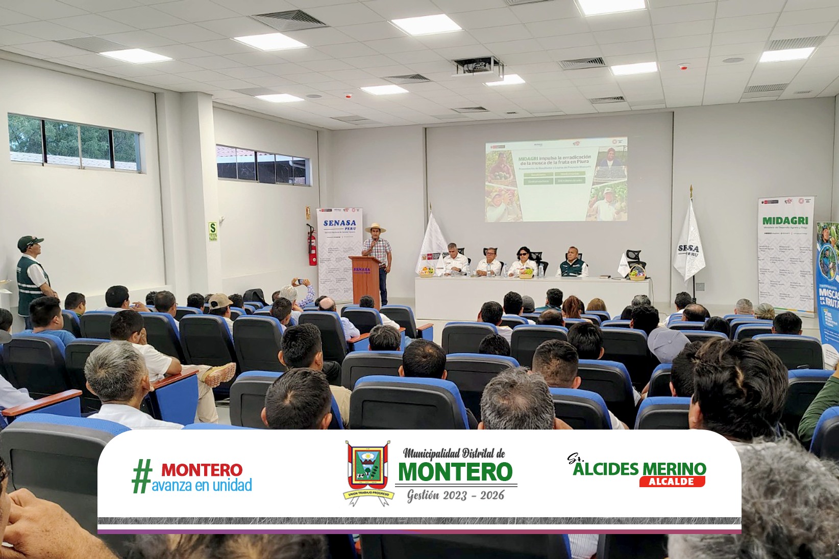 Alcalde de Montero Recibió Reconocimiento por parte del Proyecto de Erradicación de moscas de fruta