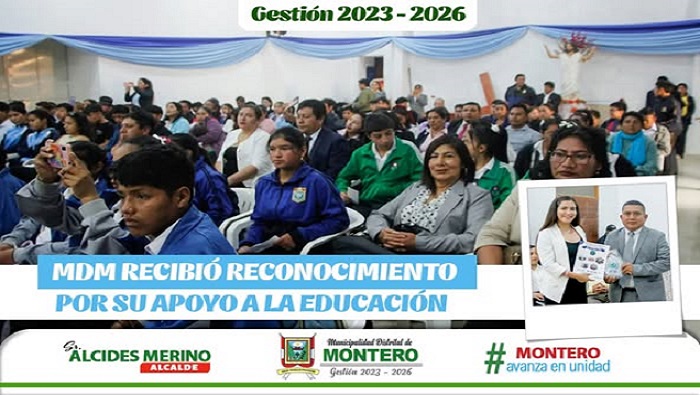 MDM Recibió Reconocimiento por su apoyo a la Educación