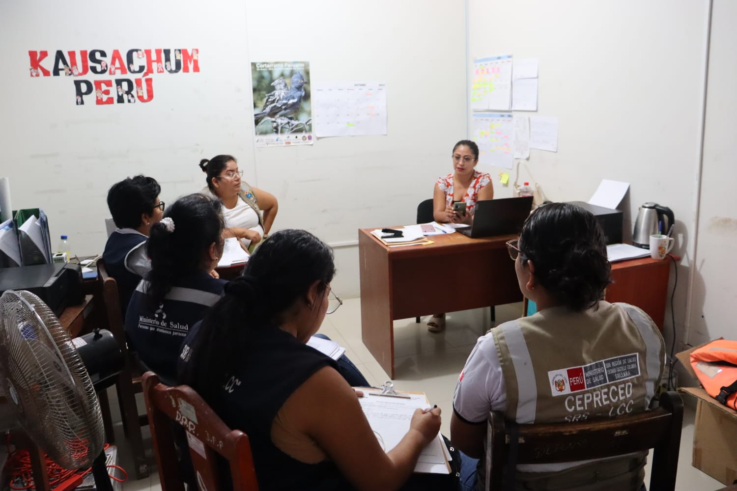 Personal de la Dirección Sub Regional de Salud Luciano Castillo Colonna se prepara para atender de manera integral a la población de Lobitos, tras derrame de petróleo registrado en la zona.