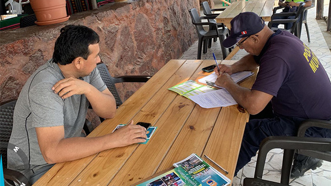 Municipalidad realiza fiscalización del manejo adecuado de los residuos sólidos en el balneario tuquillo