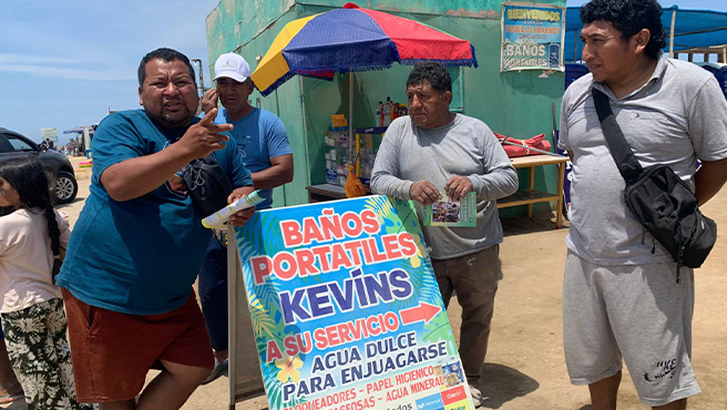 Municipalidad realiza fiscalización del manejo adecuado de los residuos sólidos en el balneario tuquillo