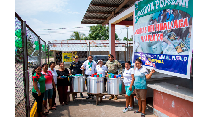 Alcaldesa inaugura e implementa comedor popular.