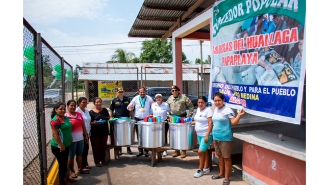 Alcaldesa inaugura e implementa comedor popular.