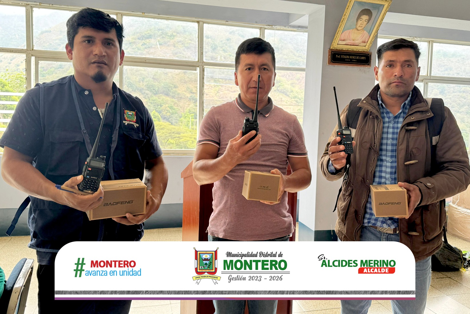 MDM Realiza Entrega de Indumentaria a Rondas campesinas de Montero 