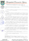 Vista preliminar de documento RESOLUCION DE ALCALDIA N° 014-2021-MPA-A