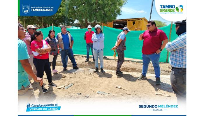 MDT supervisa obra en la I.E. 14975 del C.P. El Carbón