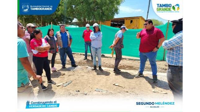 MDT supervisa obra en la I.E. 14975 del C.P. El Carbón