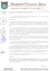 Vista preliminar de documento RESOLUCION DE ALCALDIA N° 023-2021-MPA-A