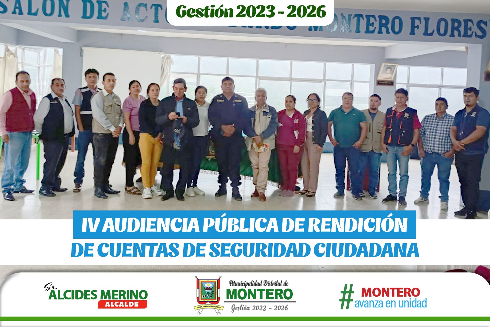 MDM Realiza IV Audiencia Pública de Rendición de Cuentas de Seguridad Ciudadana 