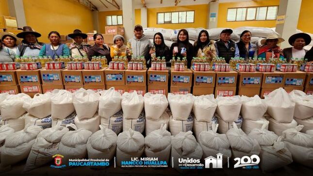 Archivo JPG La Municipalidad Provincial de Paucartambo realizó la entrega de Productos del Programa de Complementación Alimentaria Correspondiente al Pr