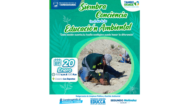 Siembra conciencia en el Día de la Educación Ambiental