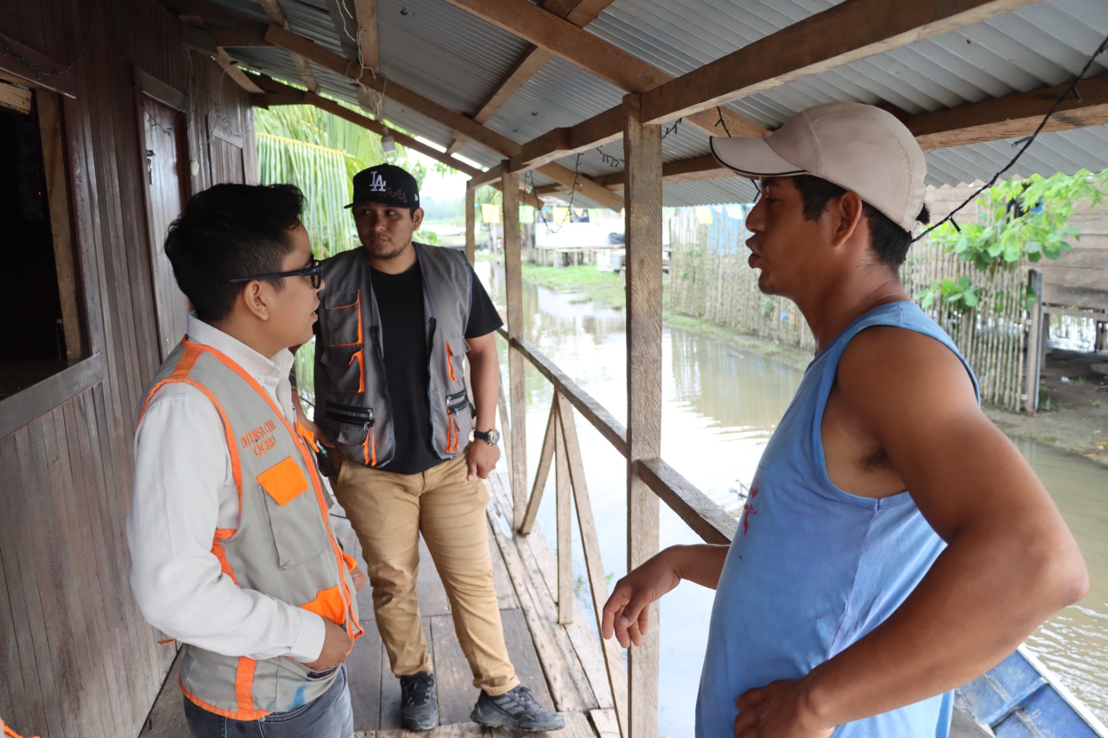 MDY presente en caseríos para asistencia técnica y empadronamiento ante inundaciones