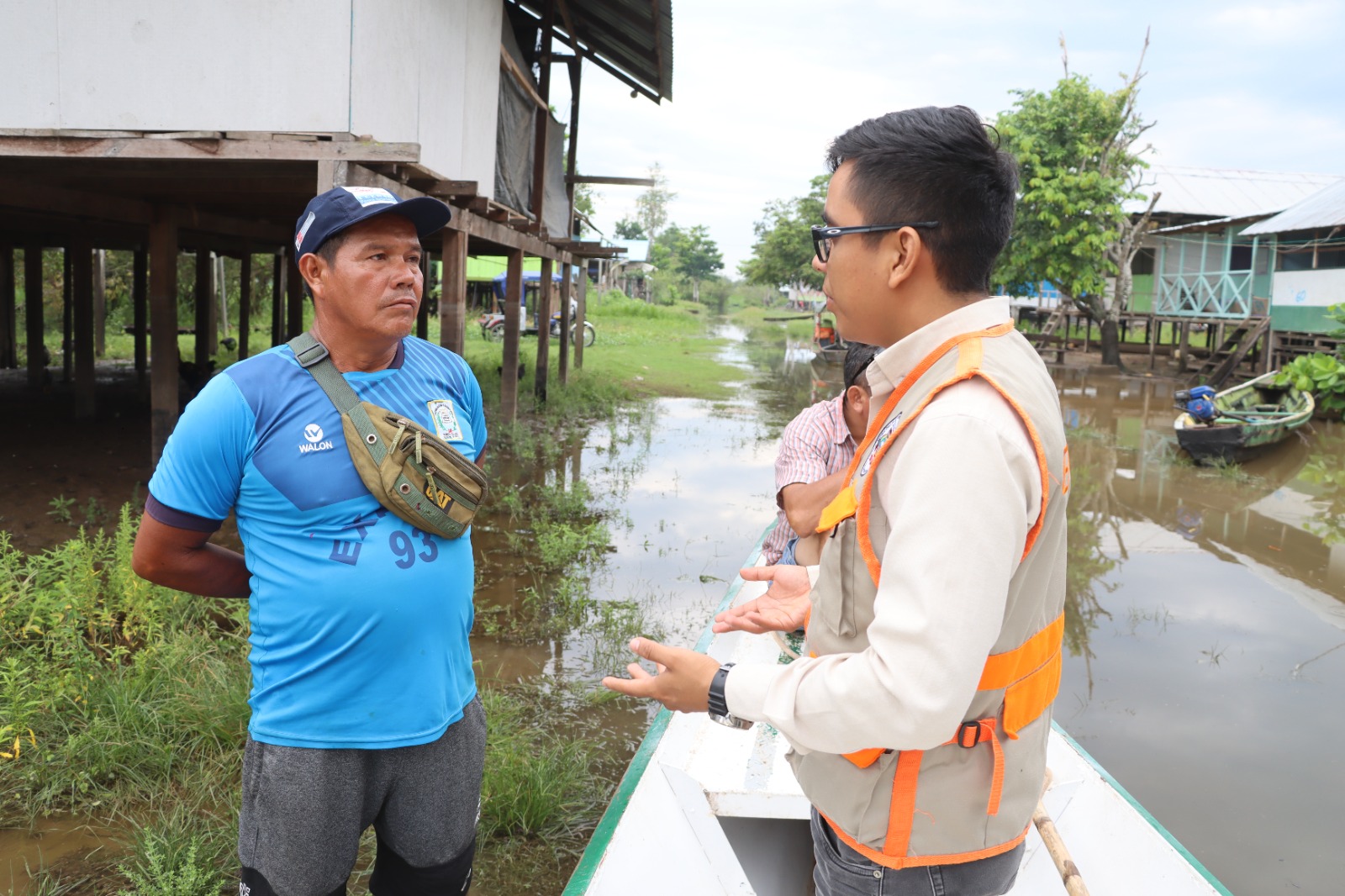 MDY presente en caseríos para asistencia técnica y empadronamiento ante inundaciones