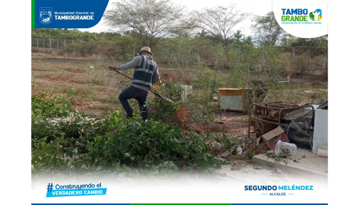 MDT realiza trabajos de limpieza en la planta de oxígeno de la posta de Tambogrande