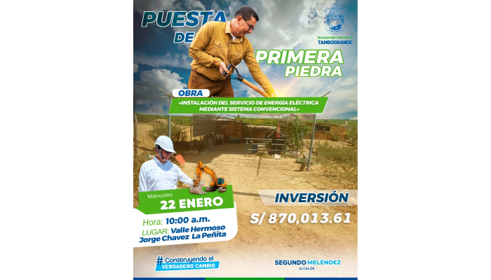 ¡Nueva obra para el desarrollo de Tambogrande!