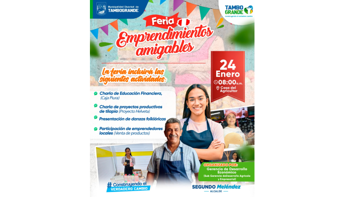 MDT impulsa emprendimientos locales en Tambogrande