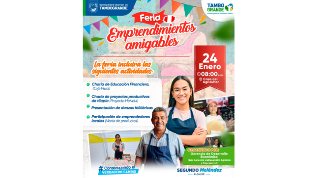  MDT impulsa emprendimientos locales en Tambogrande