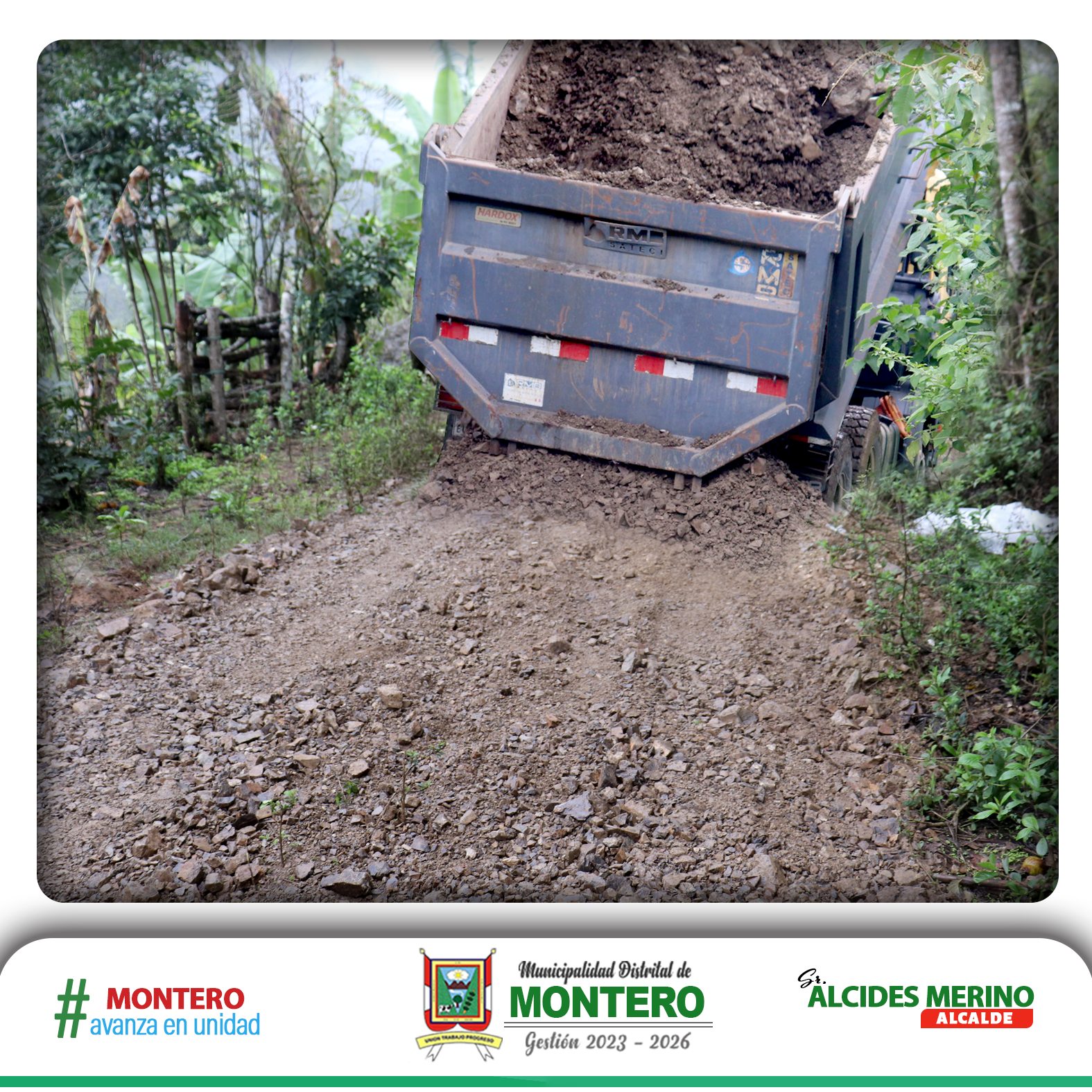 Trabajo Mancomunado para Mejorar el Acceso del Camino Vecinal del Nuevo Progreso