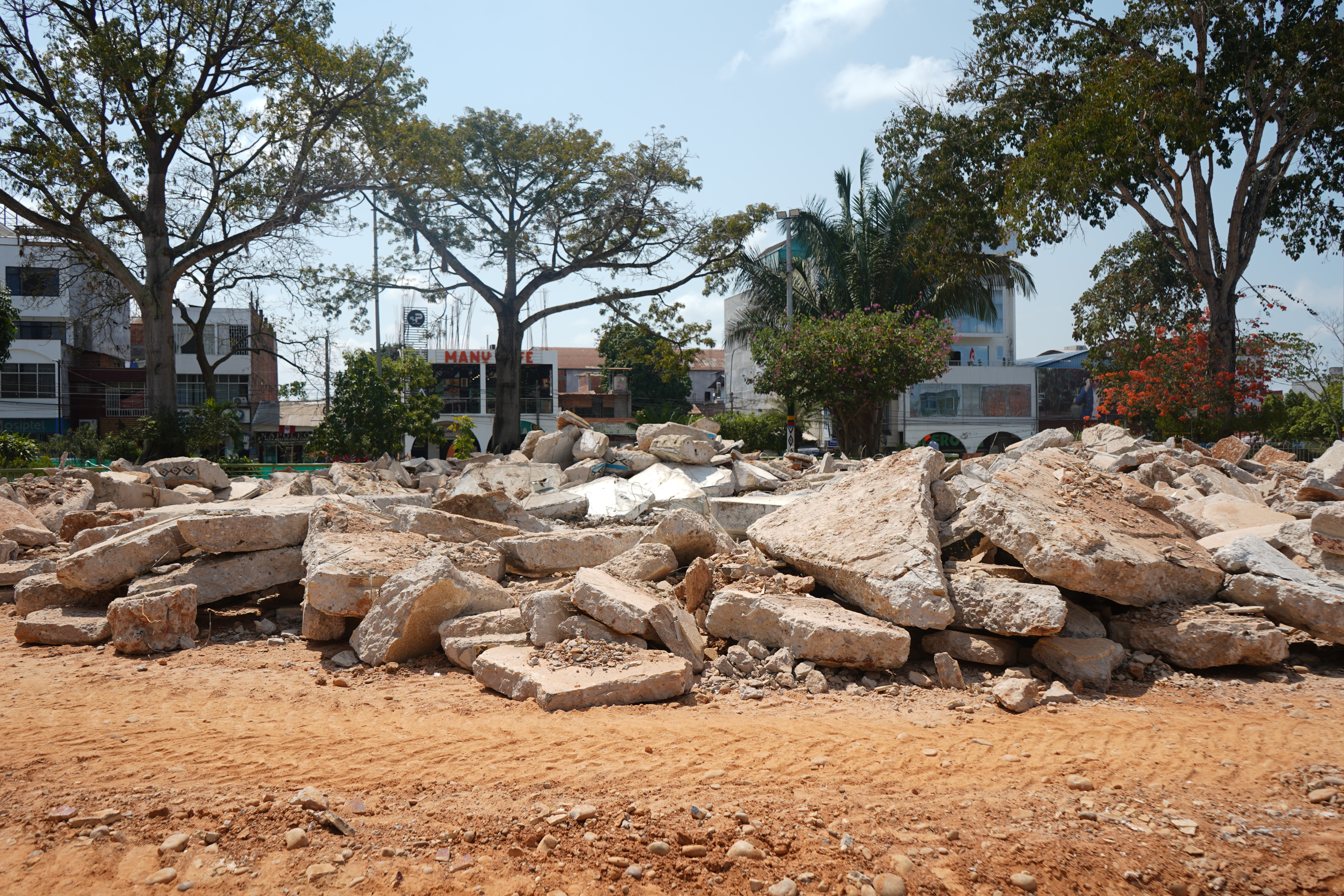 Plaza de Armas en proceso de remodelación 