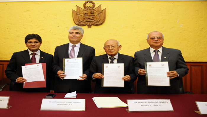 TC suscribe cuatro convenios de cooperación en Arequipa