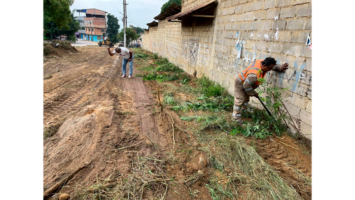 Seguimos trabajando con los mantenimientos en la ciudad de Tarapoto.