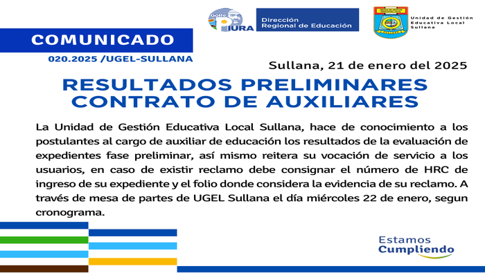 Comunicado N°20 -2025 PARTE 1
