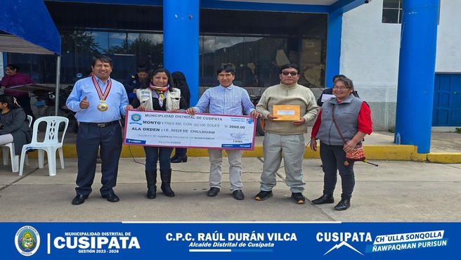 Hoy se realizo la entrega de Cheques a los ganadores del concurso "ALLIN YACHAY"