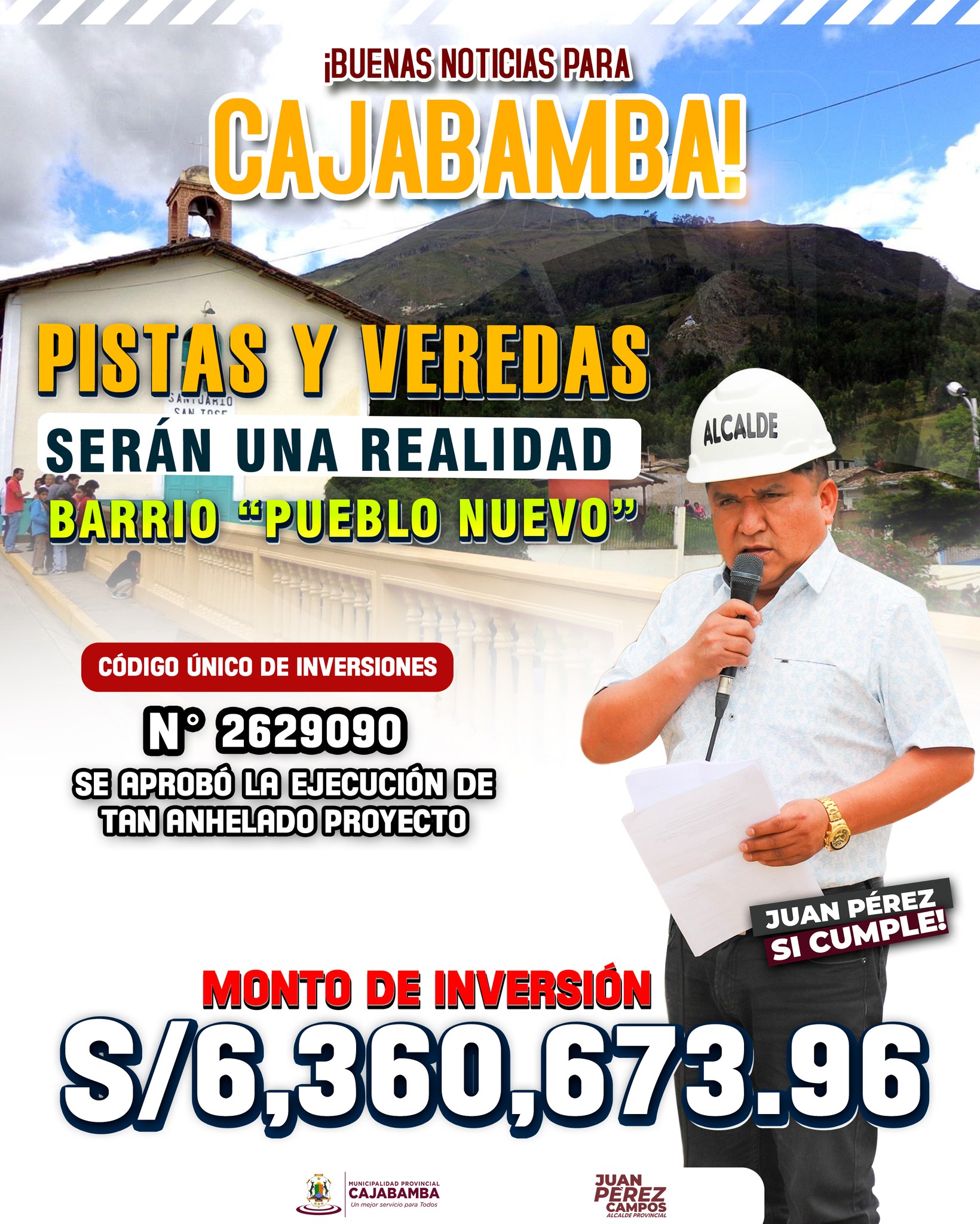 Buenas noticias para Cajabamba