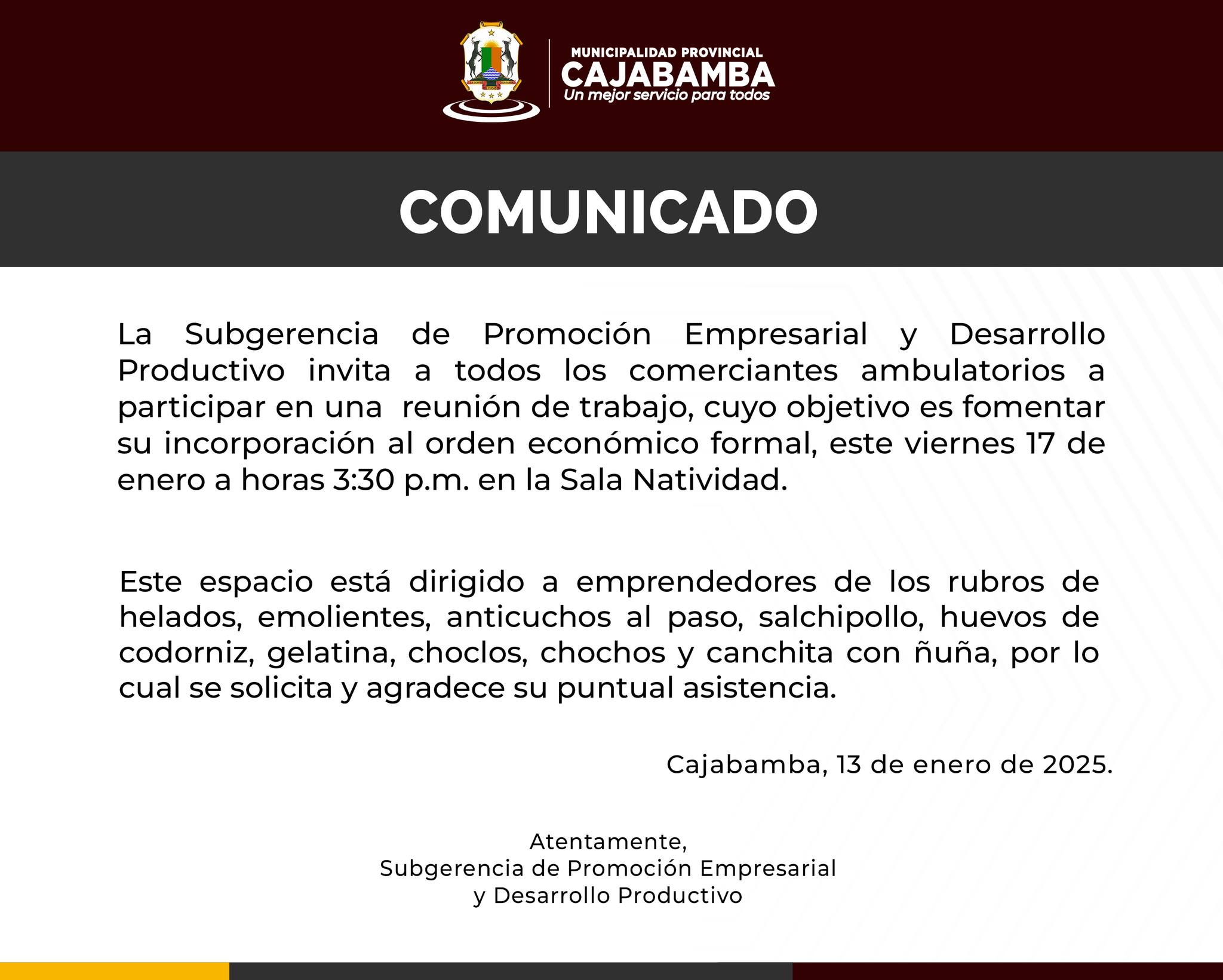 Comunicado