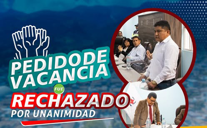 Concejo municipal no aprobó pedido de vacancia