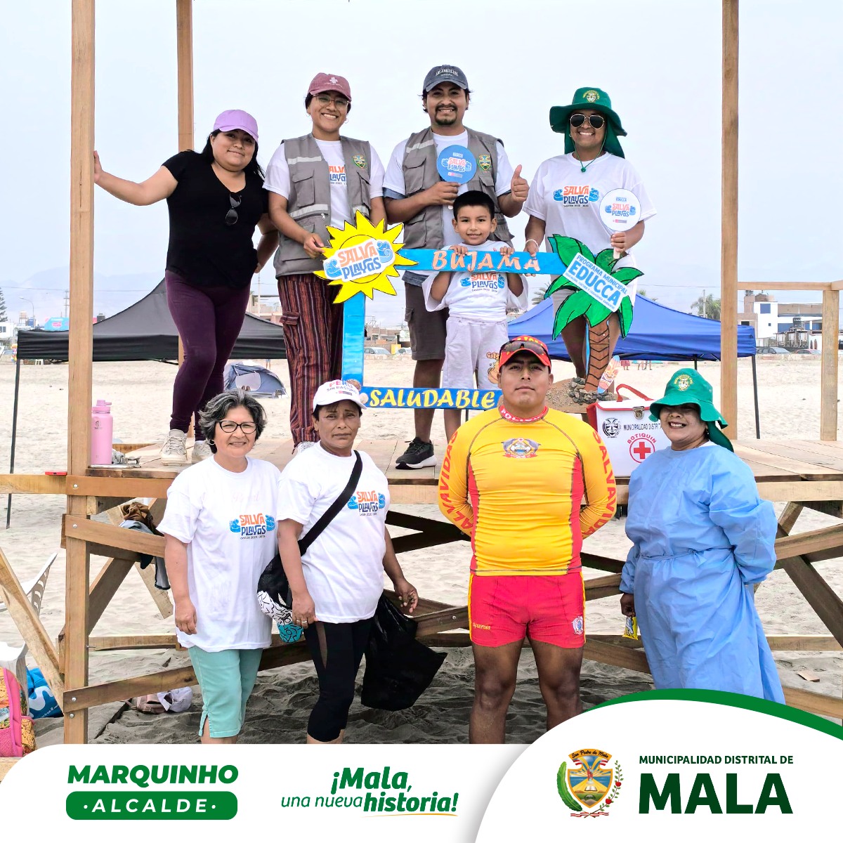 Este domingo 19 de enero, la Municipalidad Distrital de Mala, a través de la Subgerencia de Servicios Municipales y Gestión Ambiental en el marco del Programa Municipal #EDUCCA y con el apoyo de la regidora Zoraida González Díaz, realizó con éxito la "𝟐° 𝐉𝐨𝐫𝐧𝐚𝐝𝐚 𝐝𝐞 𝐒𝐞𝐧𝐬𝐢𝐛𝐢𝐥𝐢𝐳𝐚𝐜𝐢ó𝐧 𝐀𝐦𝐛𝐢𝐞𝐧𝐭𝐚𝐥" a los veraneantes (familias y jóvenes) del distrito y visitantes de la playa Bujama; actividad que consistió en la charla y entrega de bolsas negras para el manejo adecuado de sus residuos sólidos en post de mantener limpias y saludables nuestras playas.
De esta manera dichas jornadas de sensibilización ambiental se realizará cada domingo en las playas del distrito como parte de unas de las diferentes actividades a realizarse por la Campaña de Educación e Información Ambiental #SalvaPlayas que busca promover los comportamientos ambientales respecto al adecuado manejo de los residuos sólidos, la reducción del plástico de un solo uso en las playas y la conservación de la biodiversidad de los ecosistemas marinos costeros.
𝐋𝐎𝐆𝐑𝐎𝐒:
Se logró sensibilizar a más de 1000 veraneantes sobre la importancia del manejo adecuado de sus residuos sólidos.
Reducir de forma significativa el volumen de plásticos, latas y vidrios en la playa Bujama.
Mantener limpias las playas en post de no afectar la fauna marina costera y la salud de los veraneantes.
Fomentar con el lema #CuidaTuPlaya el respeto al cuidado de nuestro ecosistema marino costero, por parte de los veraneantes locales y visitantes de los diferentes lugares del país que concurrieron en la playa Bujama.
𝙈𝙖𝙡𝙖, 𝙪𝙣𝙖 𝙣𝙪𝙚𝙫𝙖 𝙝𝙞𝙨𝙩𝙤𝙧𝙞𝙖