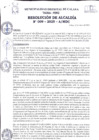 Vista preliminar de documento Resolución de Alcaldía N°009-2025-A/ MDC