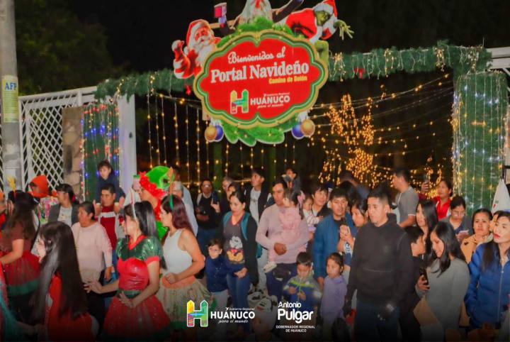 Portal navideño “Camino de Belén” genera movimiento económico de 120 mil soles en Huánuco