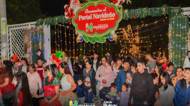 Portal navideño “Camino de Belén” genera movimiento económico de  120 mil soles en Huánuco