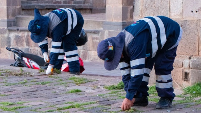 Gerencia de Residuos Sólidos garantiza el embellecimiento de la ciudad de Puno previo a la Festividad Virgen de la Candelaria 2025