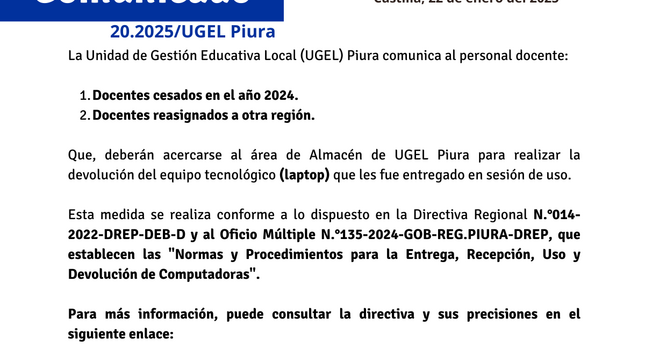 Comunicado