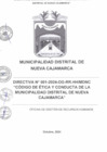 Vista preliminar de documento Código de Ética y Conducta de la Municipalidad Distrital de Nueva Cajamarca
