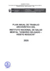 Vista preliminar de documento PLAN ANUAL DE TRABAJO ARCHIVISTICO DEL INSM-HD-HN 2025