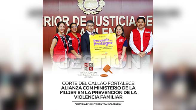 Corte Superior del Callao fortalece alianza con Ministerio de la Mujer en la prevención de la violencia familiar