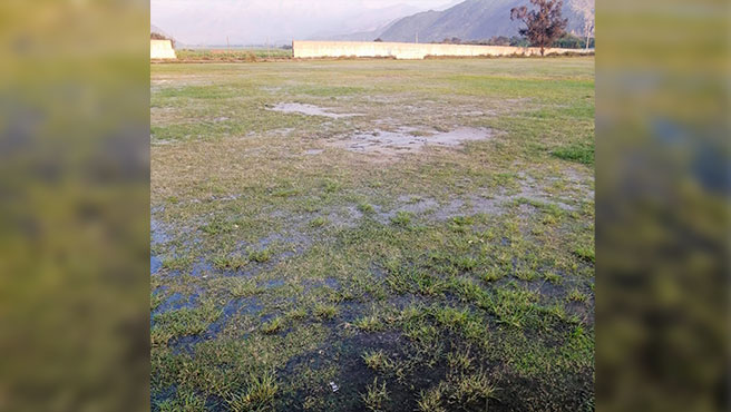 Culminan regado del estadio "Justo Ruiz Prieto" de San Jacinto